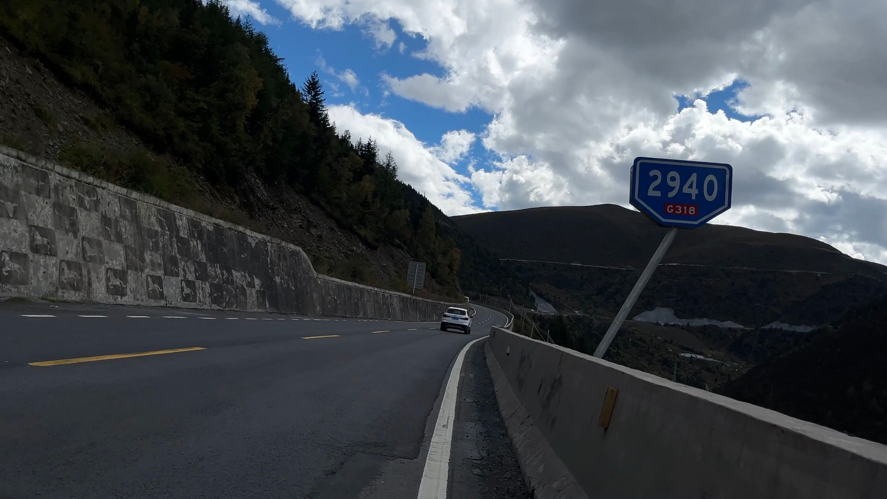 s3ep1264 骑行 四川省 甘孜 g318 2940 海拔 3819米 康定 高尔寺山