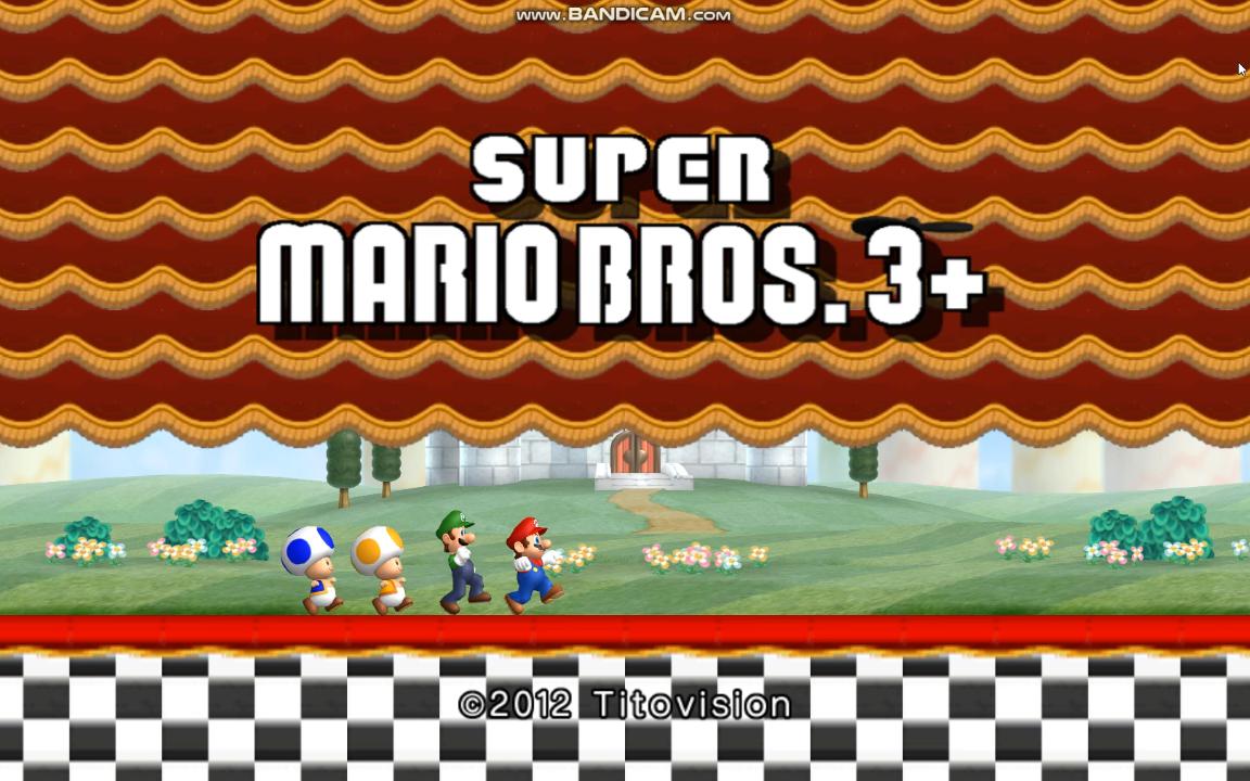 新超级马里奥兄弟3wii改版第一关