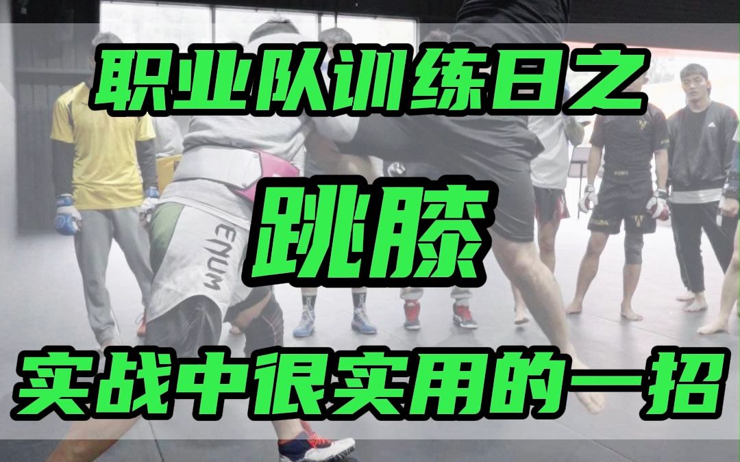 吴成杰MMA教学 跳膝哔哩哔哩bilibili