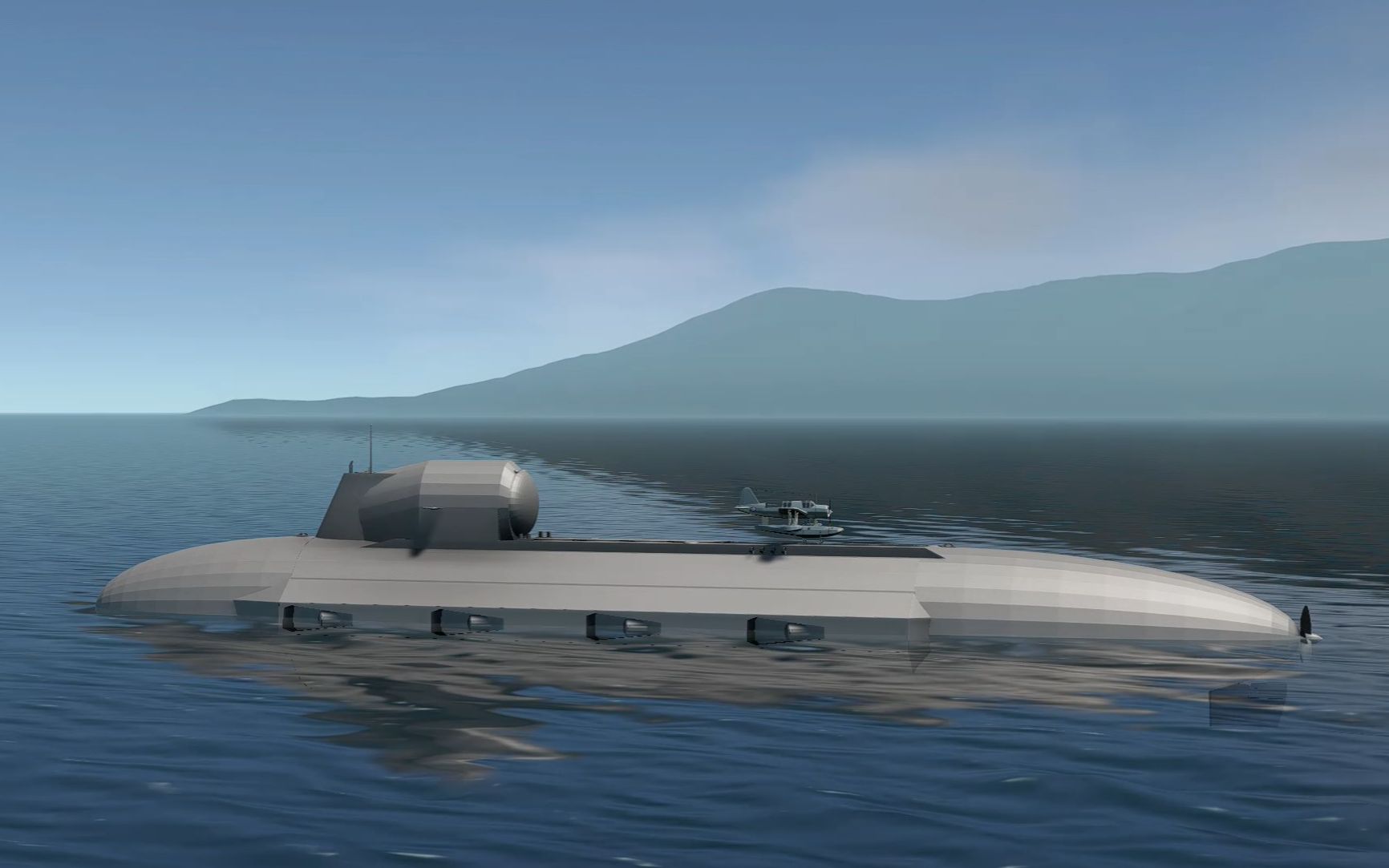 【navalart】载机潜艇大修——从水下 空中攻击_单机游戏热门视频