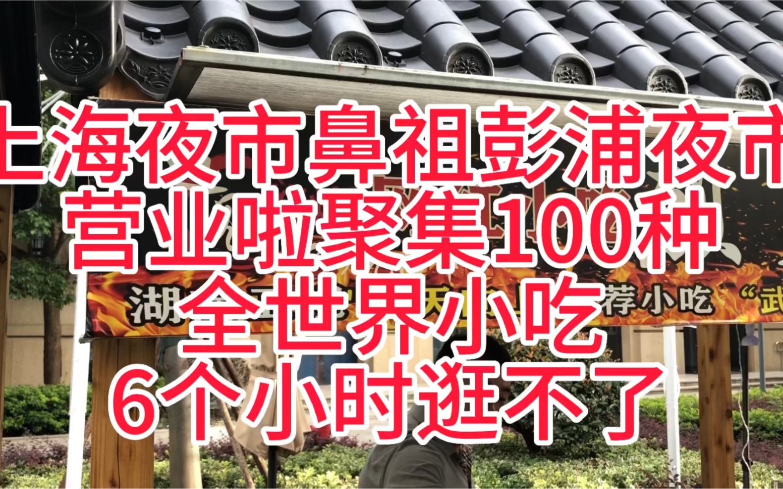 上海夜市鼻祖彭浦夜市营业啦聚集100种全世界小吃6个小时逛不了哔哩哔哩bilibili