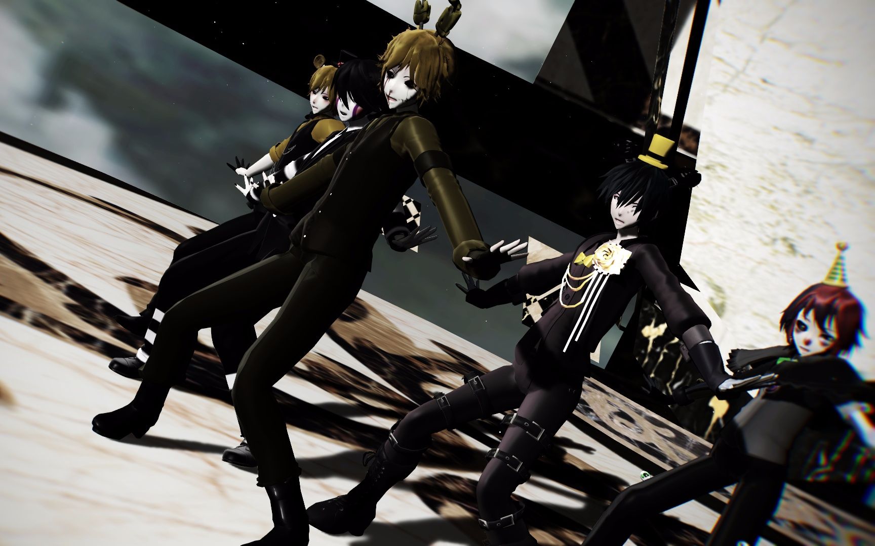 {生贺}幽灵法则(五位boss 两位彩蛋人物)【fnafxmmd】