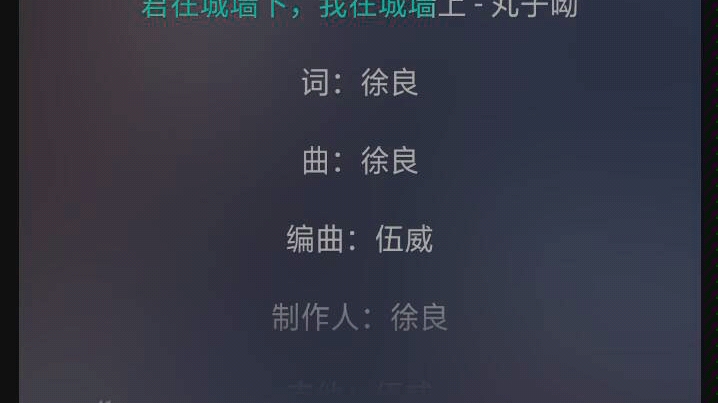 徐良作词作曲,丸子呦演唱.这首歌非常好听!哔哩哔哩bilibili