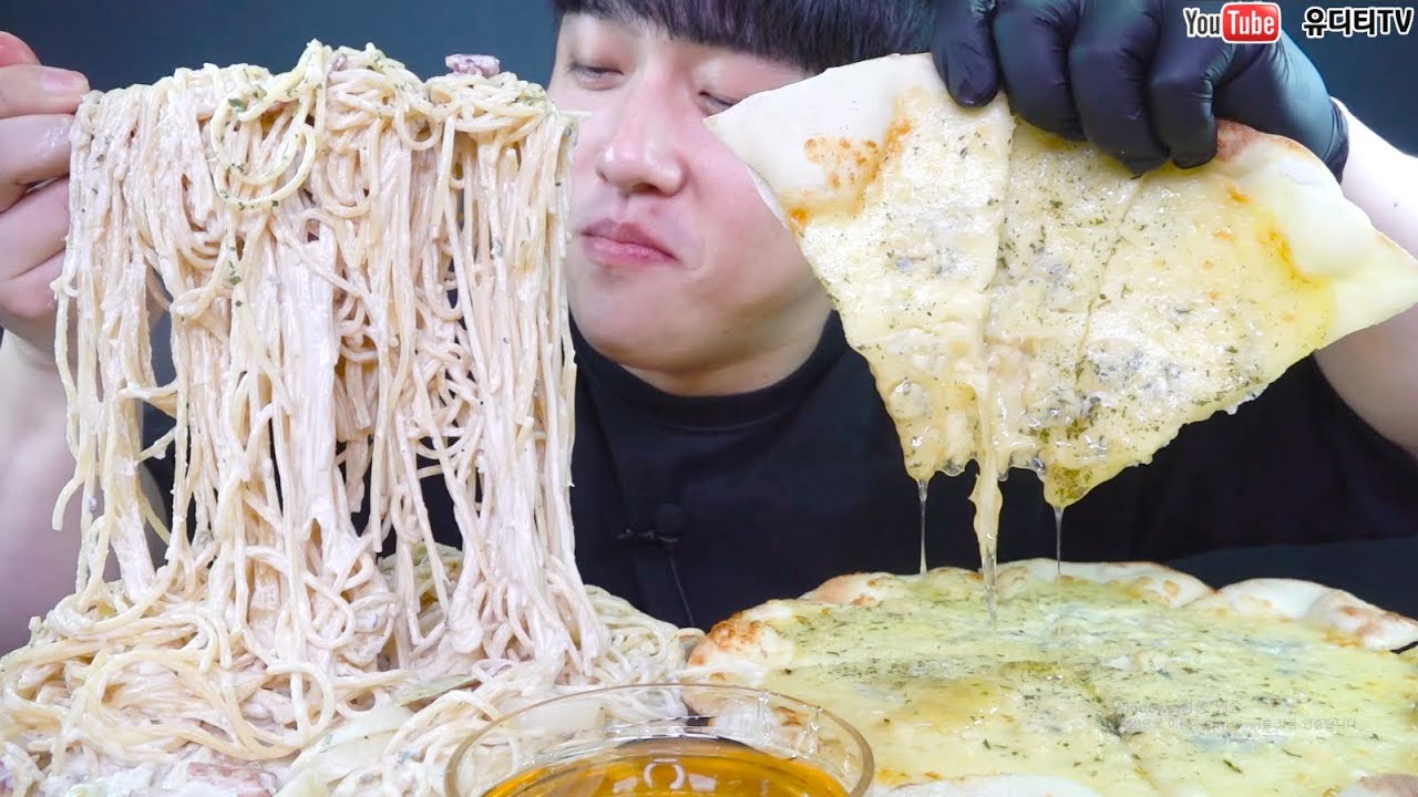 【深渊巨口小哥】蜂蜜炸猪排和奶油奶油意大利面第一次经历起鸡皮疙瘩