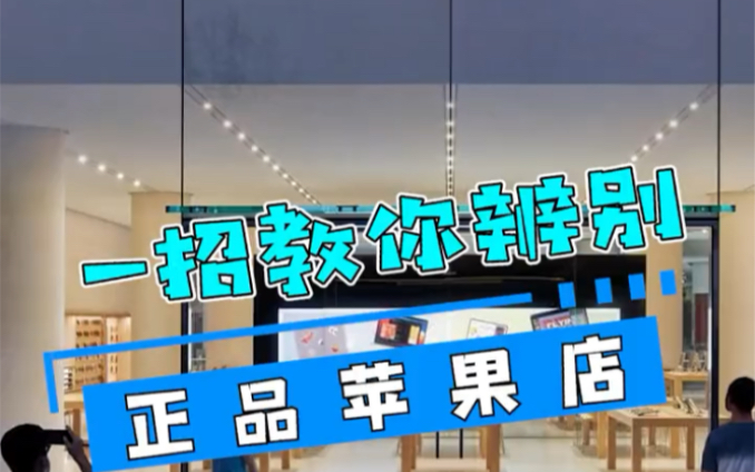 你身边的苹果直营店全是假的你敢信吗?看完教你如何分辨正品苹果店!哔哩哔哩bilibili