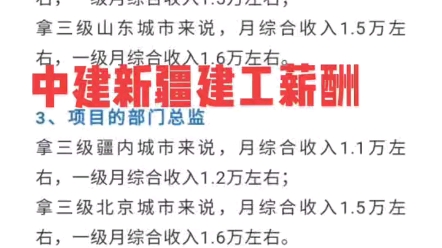 中建新疆建工国际总承包公司薪酬分享哔哩哔哩bilibili