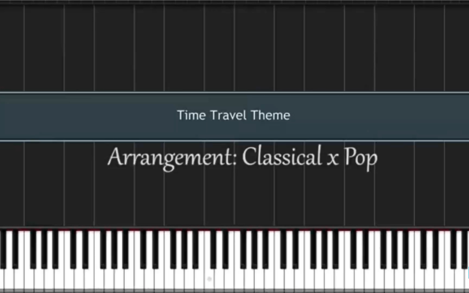 [图]不能说的秘密 Secret 穿越 Time Travel Theme Piano Tutorial Synthesia Classical X Pop