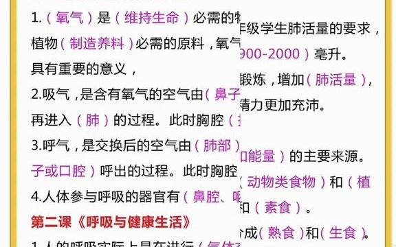 小学四年级上册科学,全册知识考点汇总,孩子们暑假提前记一记哔哩哔哩bilibili