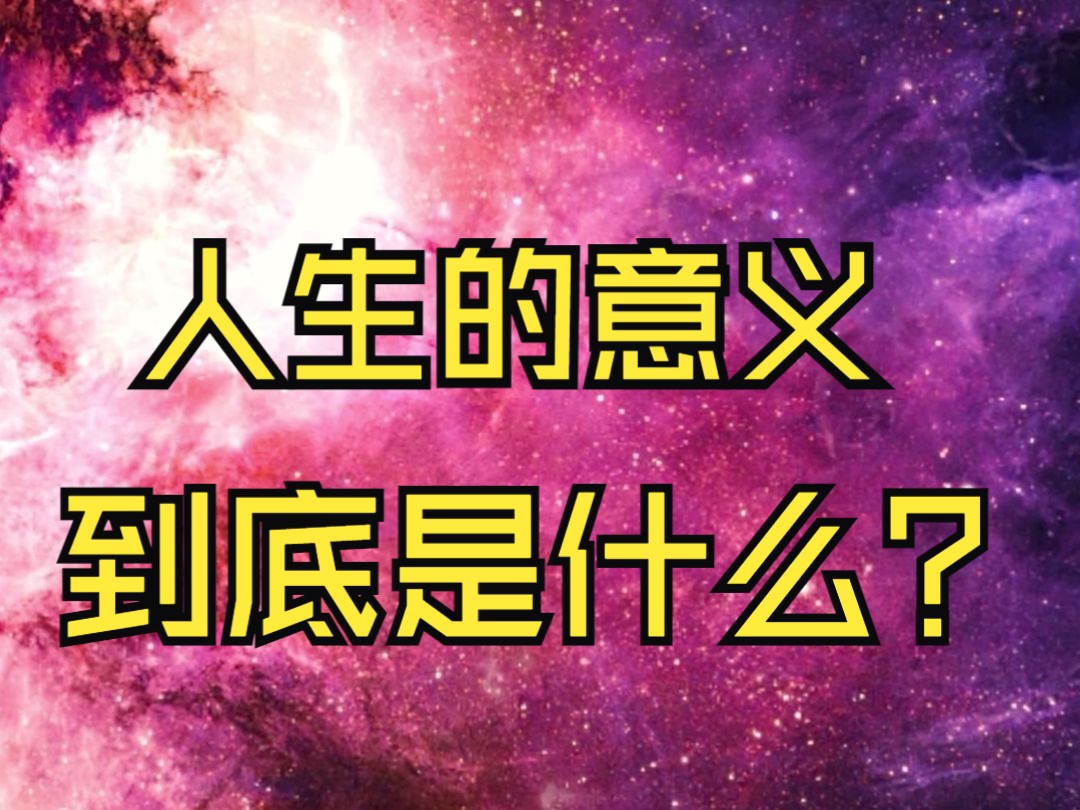 《五分钟看完自己一生》人生的意义到底是什么 ?哔哩哔哩bilibili