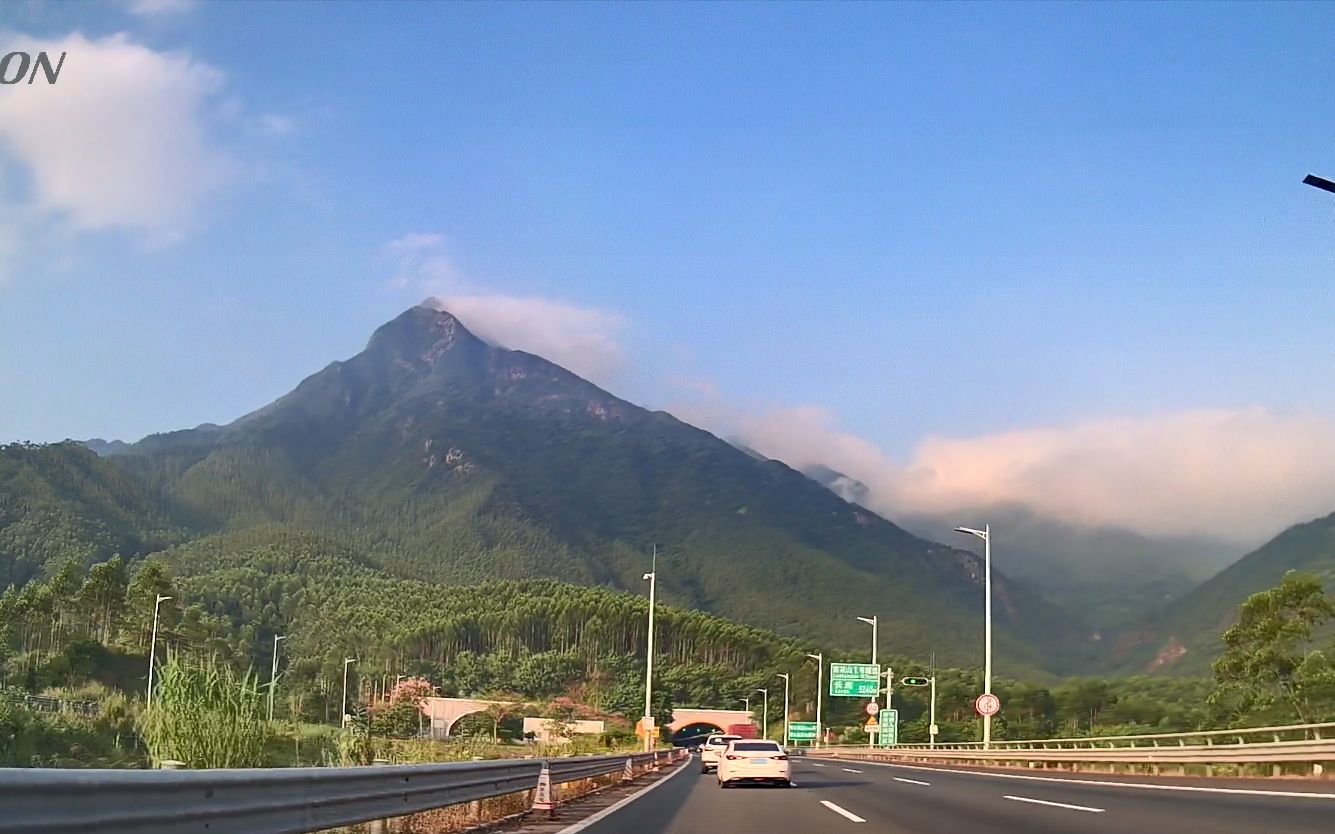 [图]美丽的莲花山，拥堵的莲花山隧道