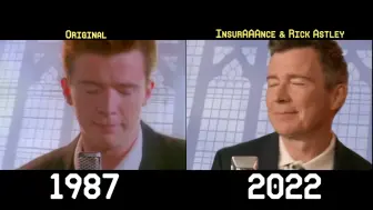 Download Video: 【4K】Never Gonna Give You Up（永不放弃你）新旧版本同屏对比(1987对比2022)【CSAA Insurance Group广告】