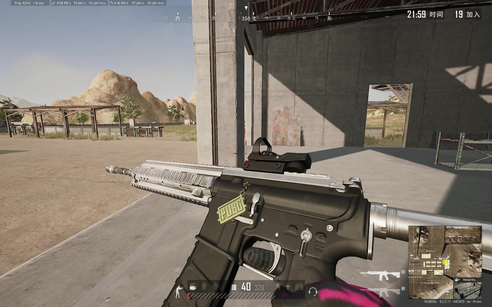 镀金镀银m4返场后训练场的样子