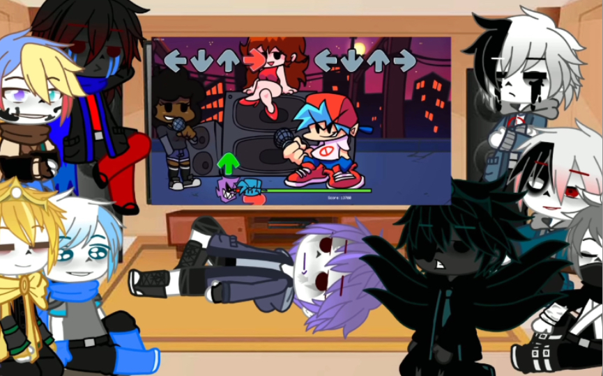 sans aus react friday night funkin-蔡某人cmr-反应视频-哔哩哔哩