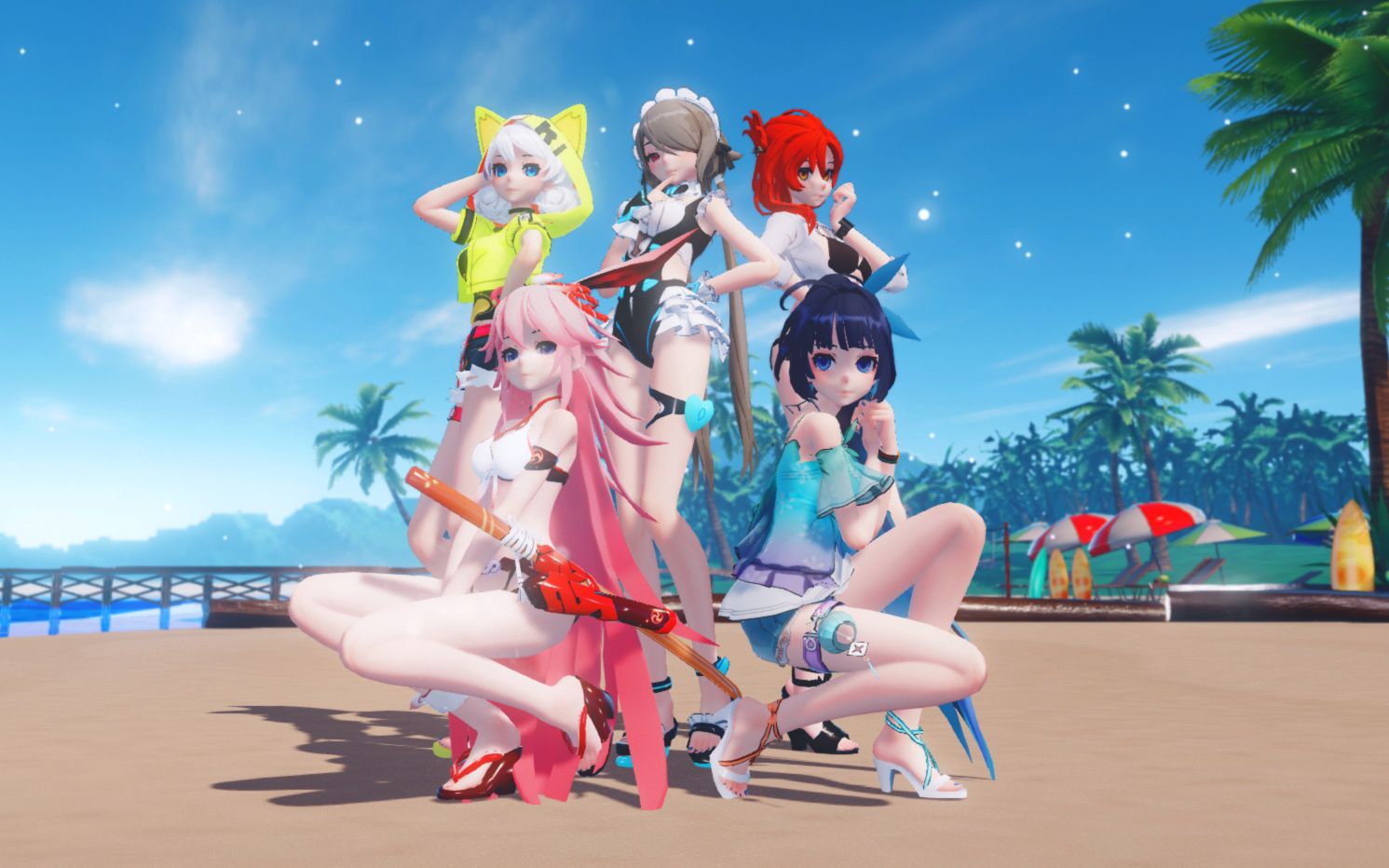 【崩坏3mmd】和女武神们在海边清凉一夏吧!(隨心所欲mercy)