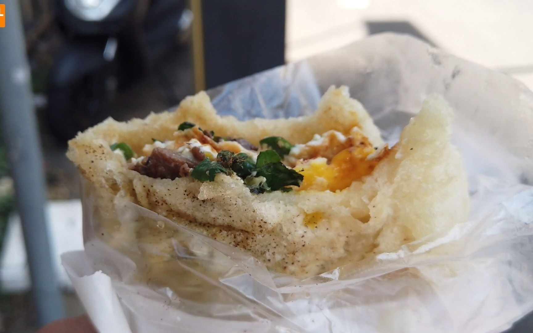 台湾街头美食- 半月烧烧饼