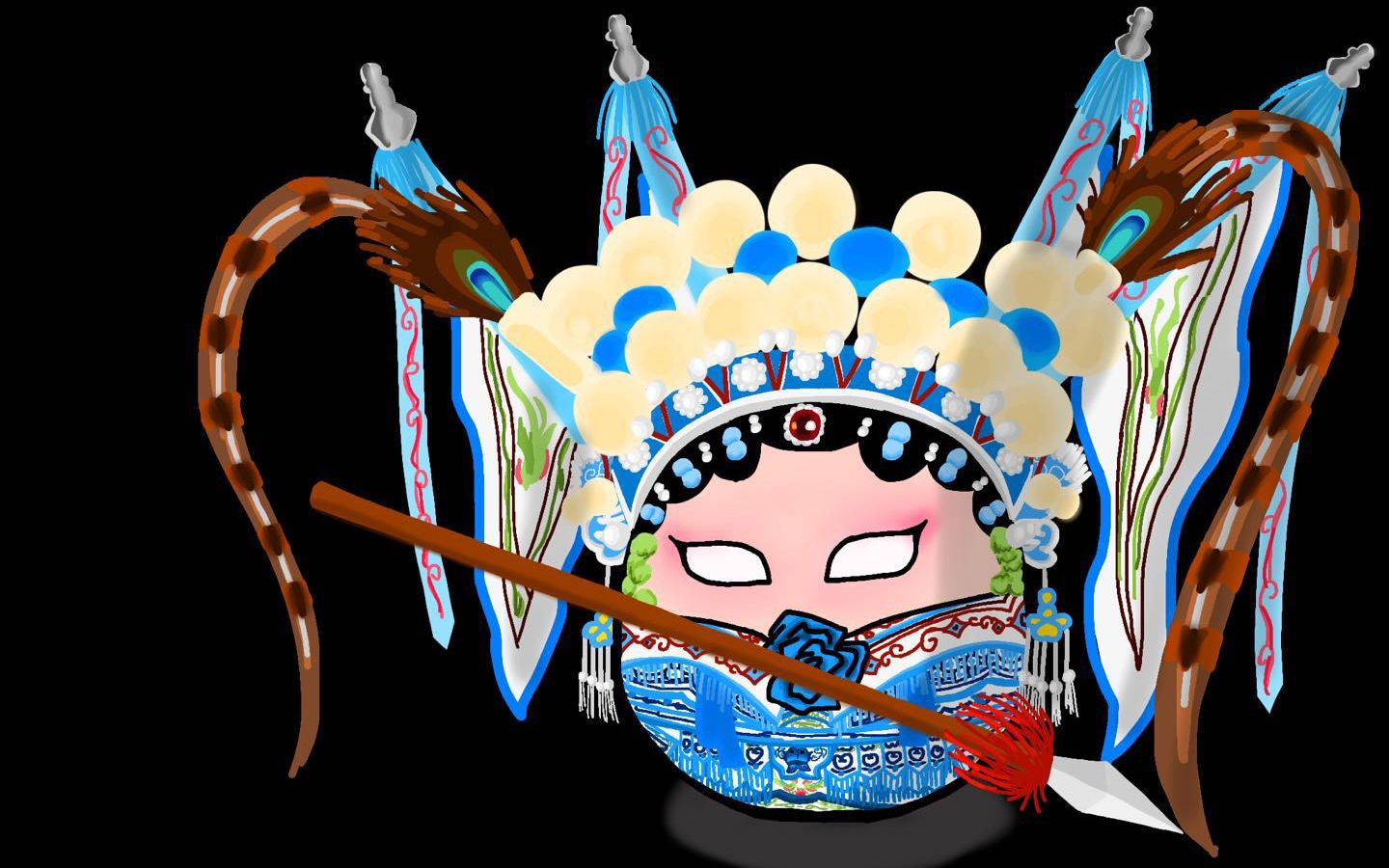 【波兰球特别版之大红球的装扮】国粹戏服_哔哩哔哩_bilibili