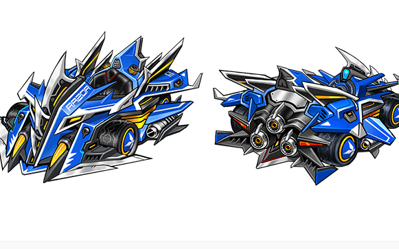 qq飞车首发【通灵剃刀升级a车】亡灵剃刀