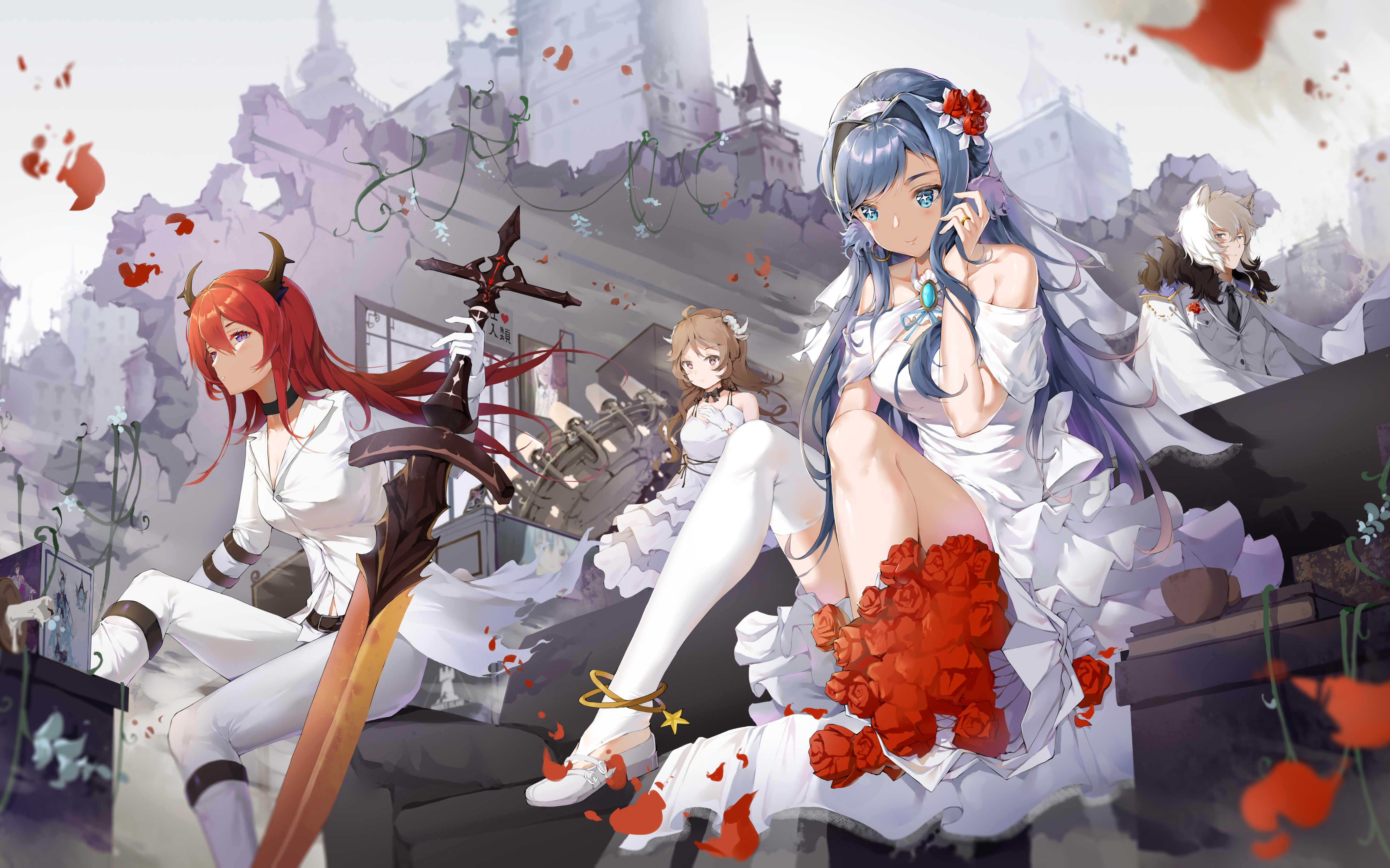 我们给干员们制作了live2d的婚纱,鹰角宁呢?_哔哩哔哩_bilibili