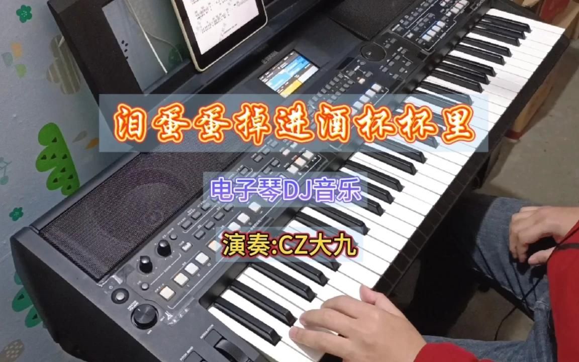 [图]电子琴演奏《泪蛋蛋掉在酒杯杯里》DJ版，好听的动感DJ音乐