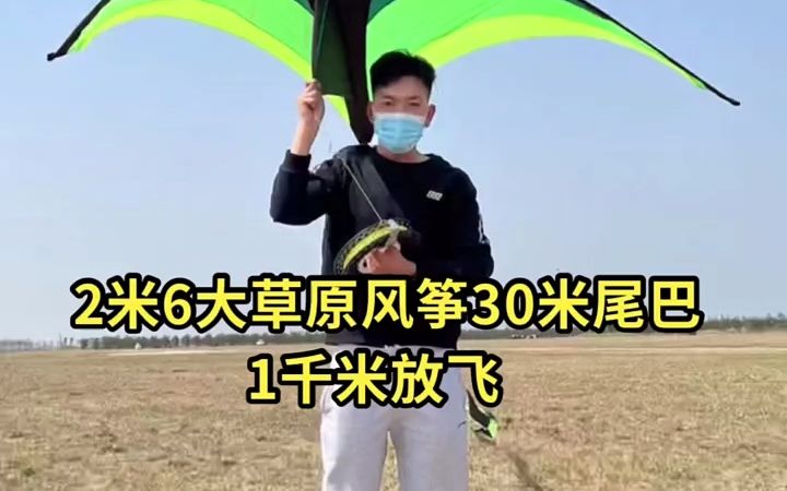 [图]【风筝】2米6大草原风筝30米尾巴1000米放飞