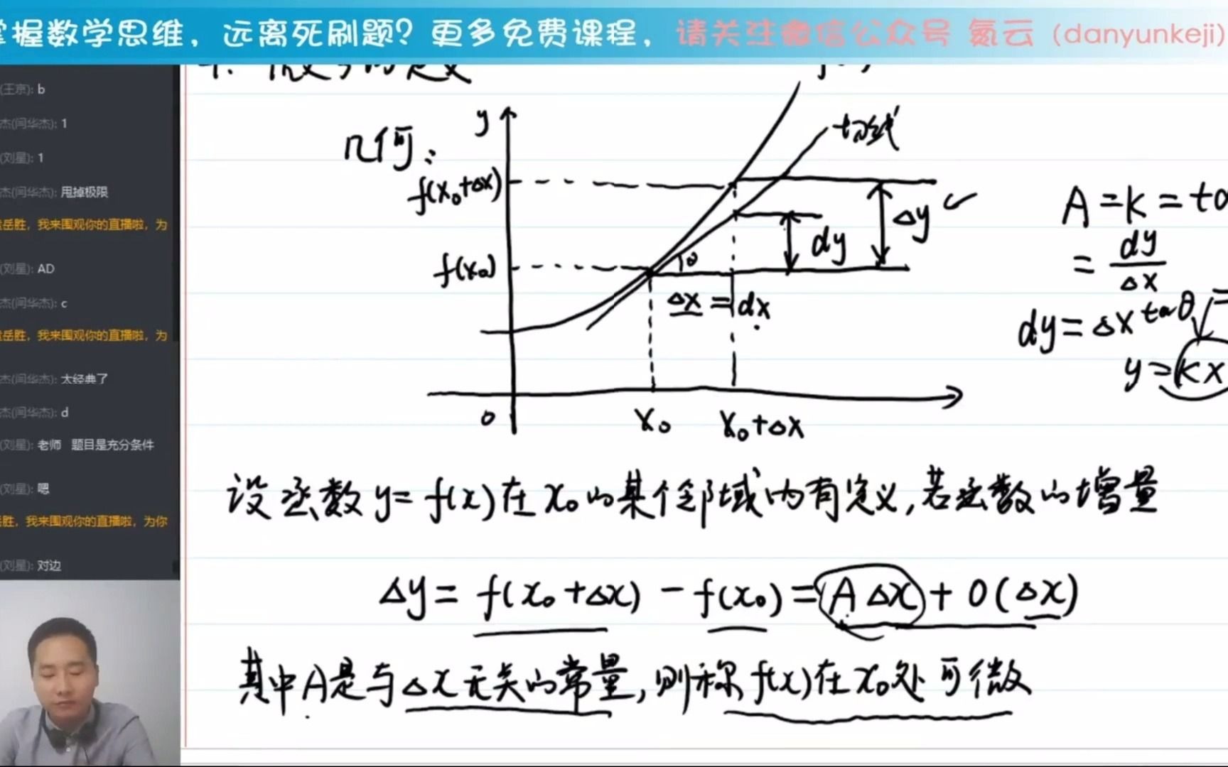 微分是什么与导数又有着怎样的关系呢?哔哩哔哩bilibili