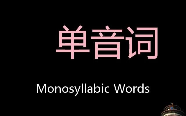 单音词 Chinese Pronunciation monosyllabic words哔哩哔哩bilibili