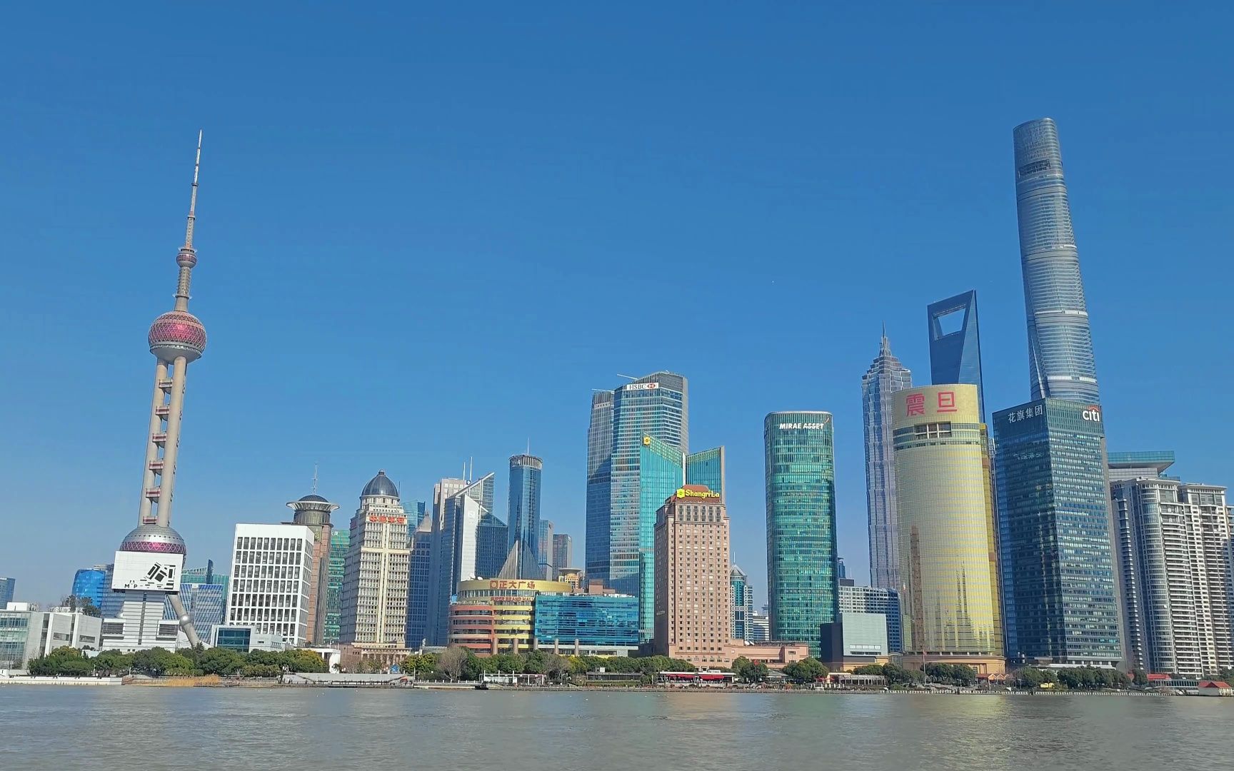 三月初南京路步行街,外滩风景