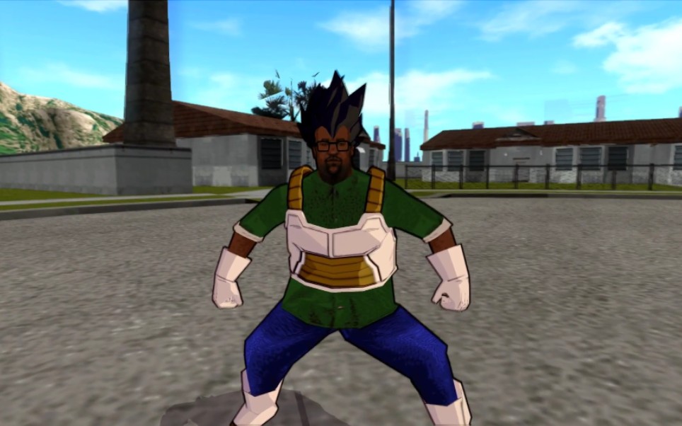 龙珠电光火石3mod:gta圣安地列斯 大斯莫克与贝吉塔合体