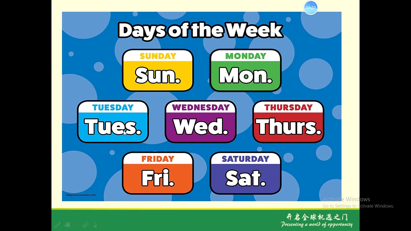 [图]L1 G2 easy conversation (Days of the week).