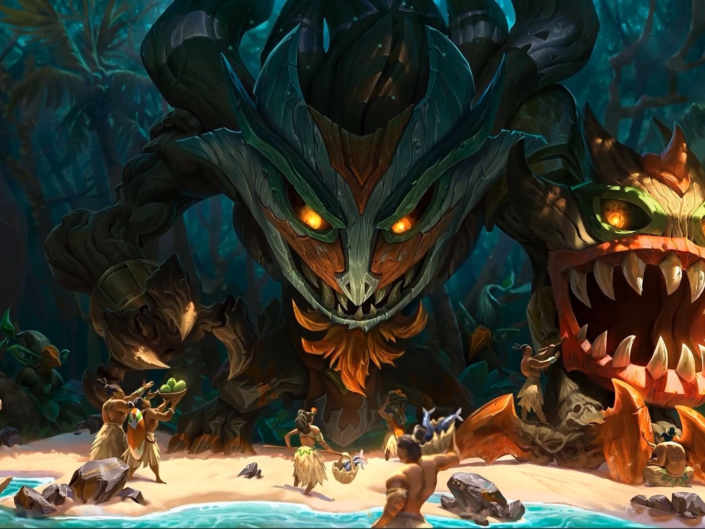 【英雄联盟动态原画/壁纸】图腾古树-茂凯