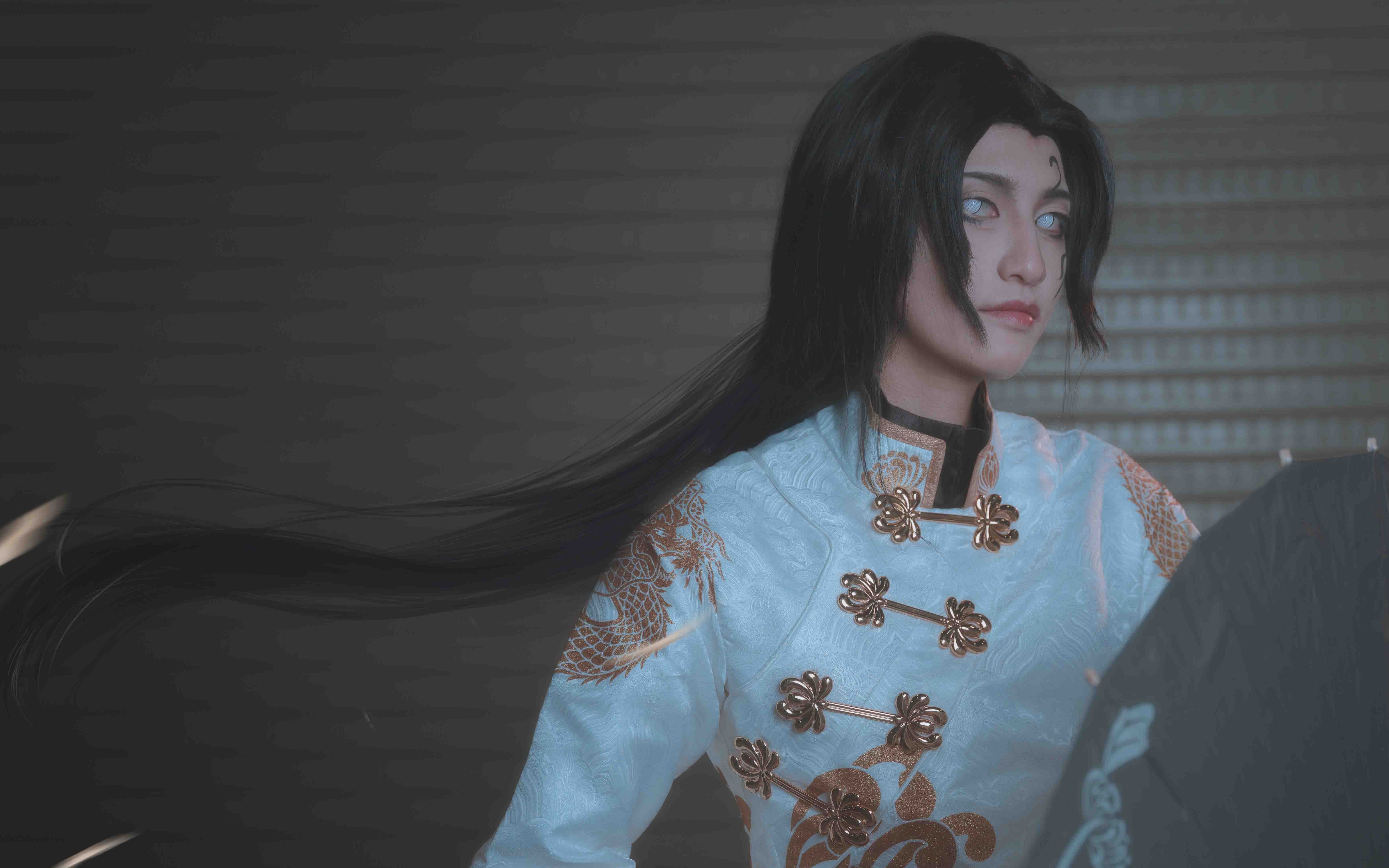 cos第五人格宿伞残花泪谢必安今夜月明人未至东风吹影入帘来