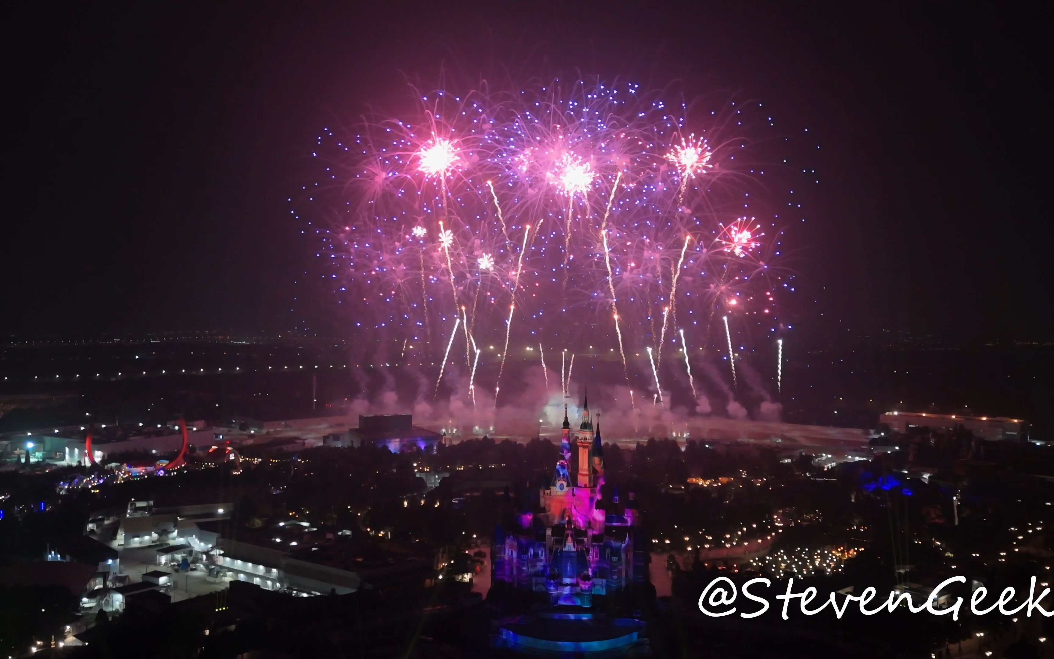 迪士尼百周年烟花
