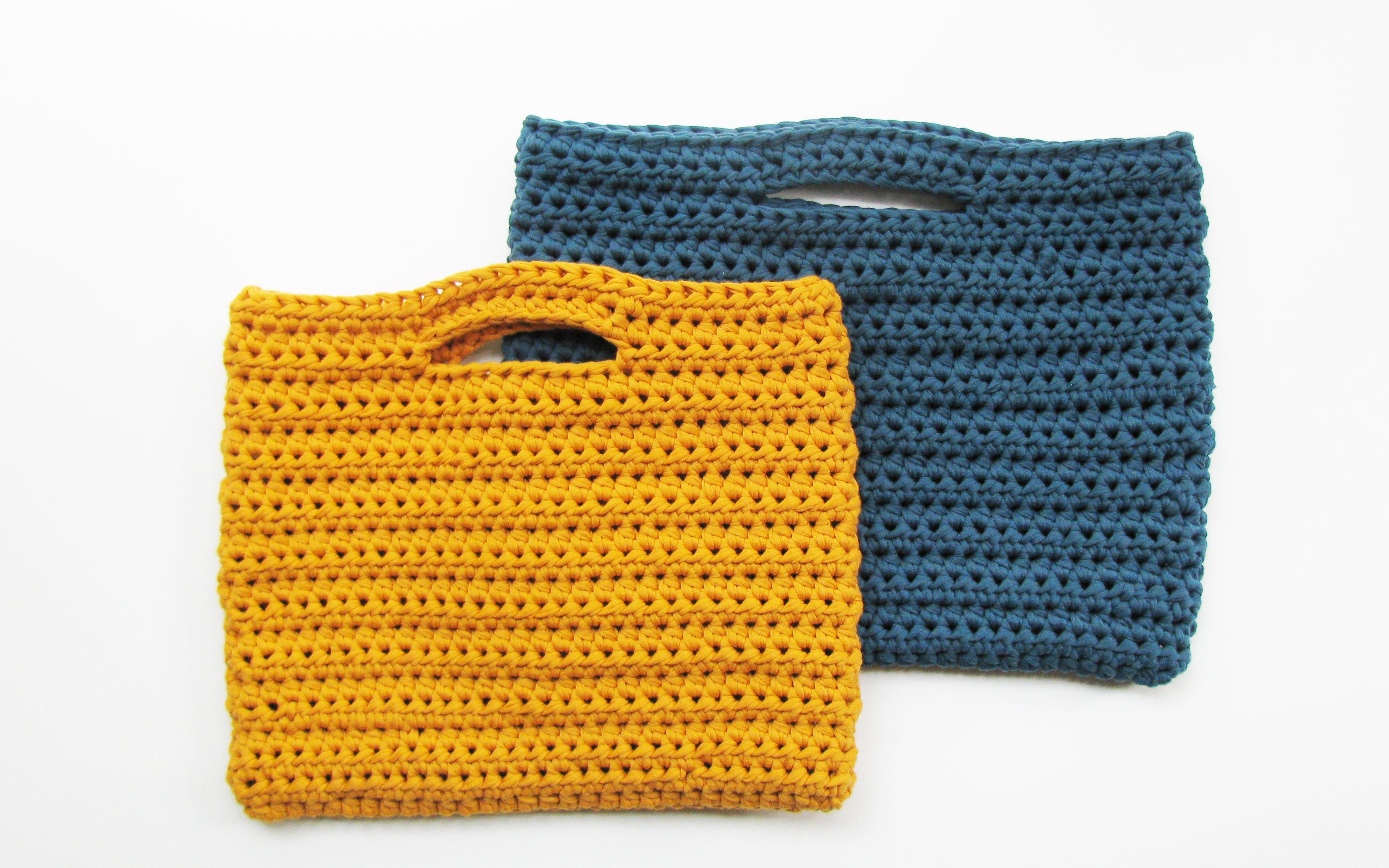 第32集布条线文件袋公文包钩针编织视频教程