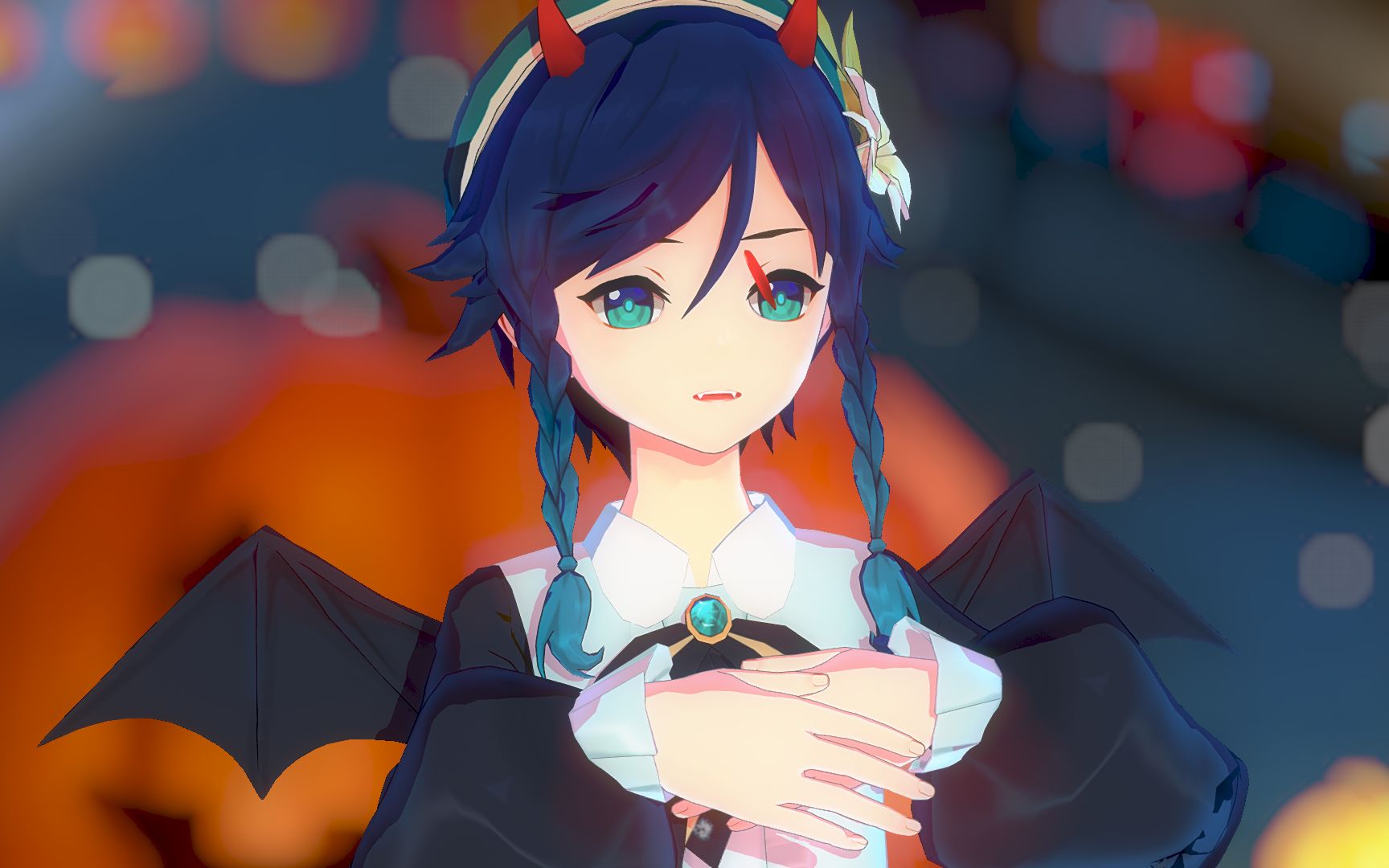 要被我一口吃掉吗~///小恶魔温迪——ヴァンパイア【原神mmd】