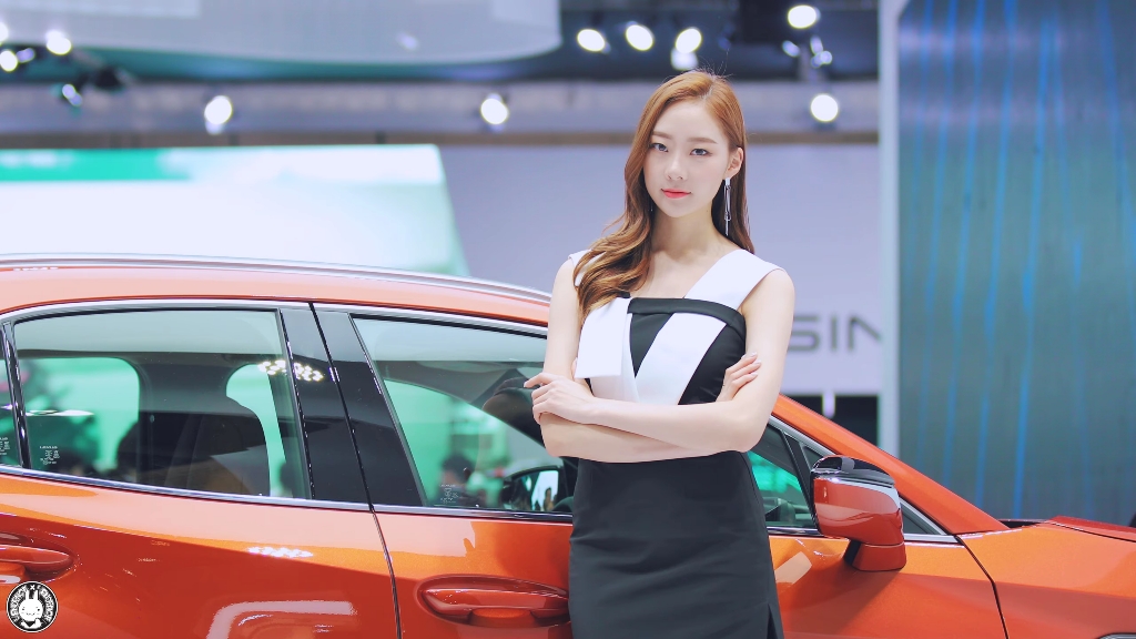 韩国车模车展饭拍