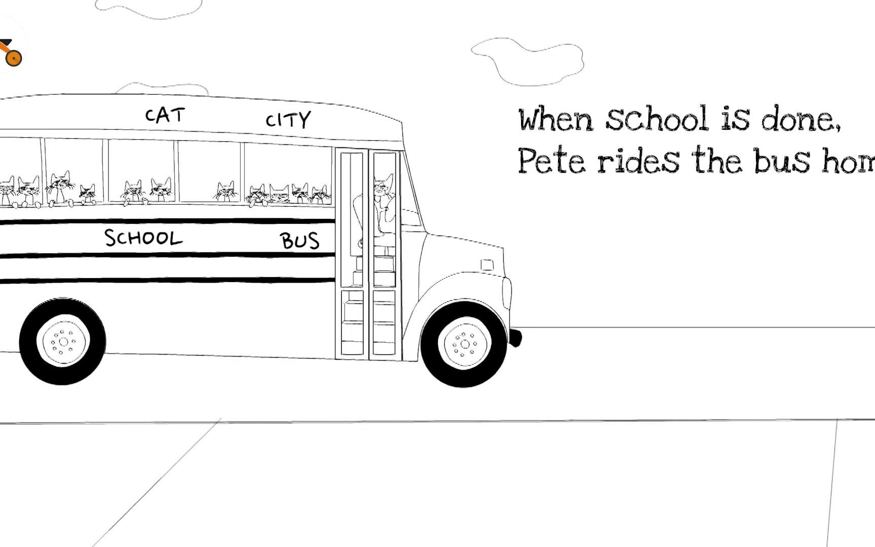 [图]【高品质英文绘本动画】Pete the cat Rocking in my school shoes