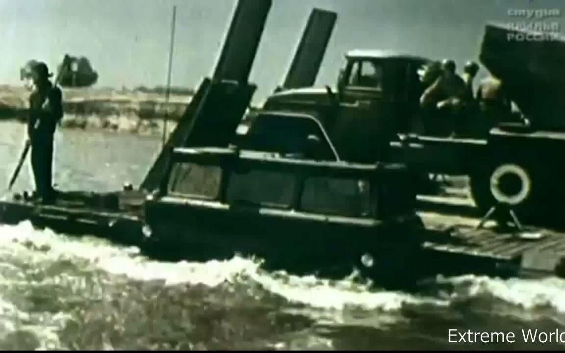 Amphibious ferry vehicle Created on basis BAZ135 ZiL135哔哩哔哩bilibili