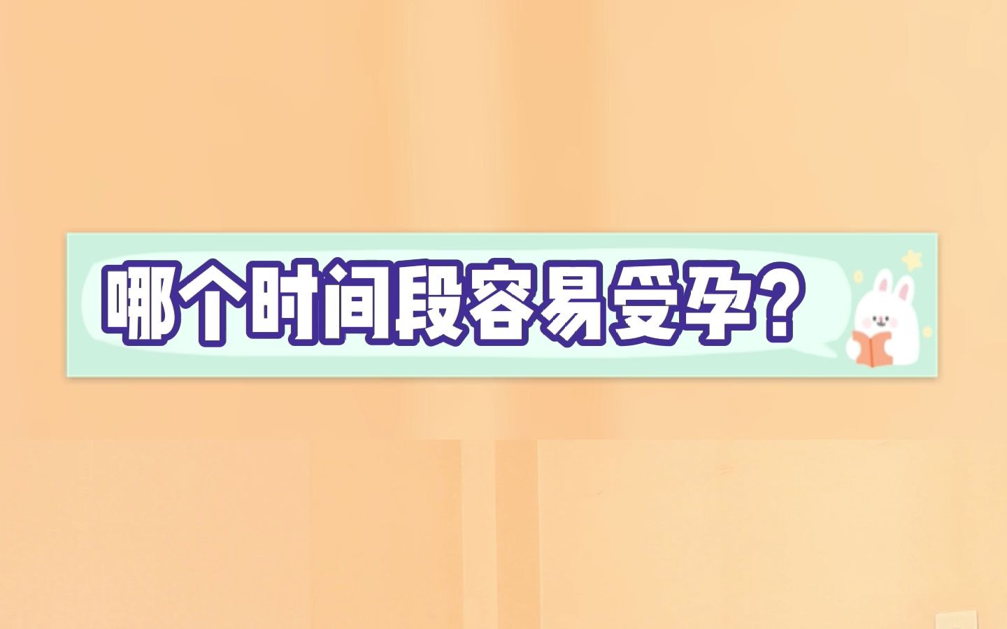 哪个时间段容易受孕?哔哩哔哩bilibili