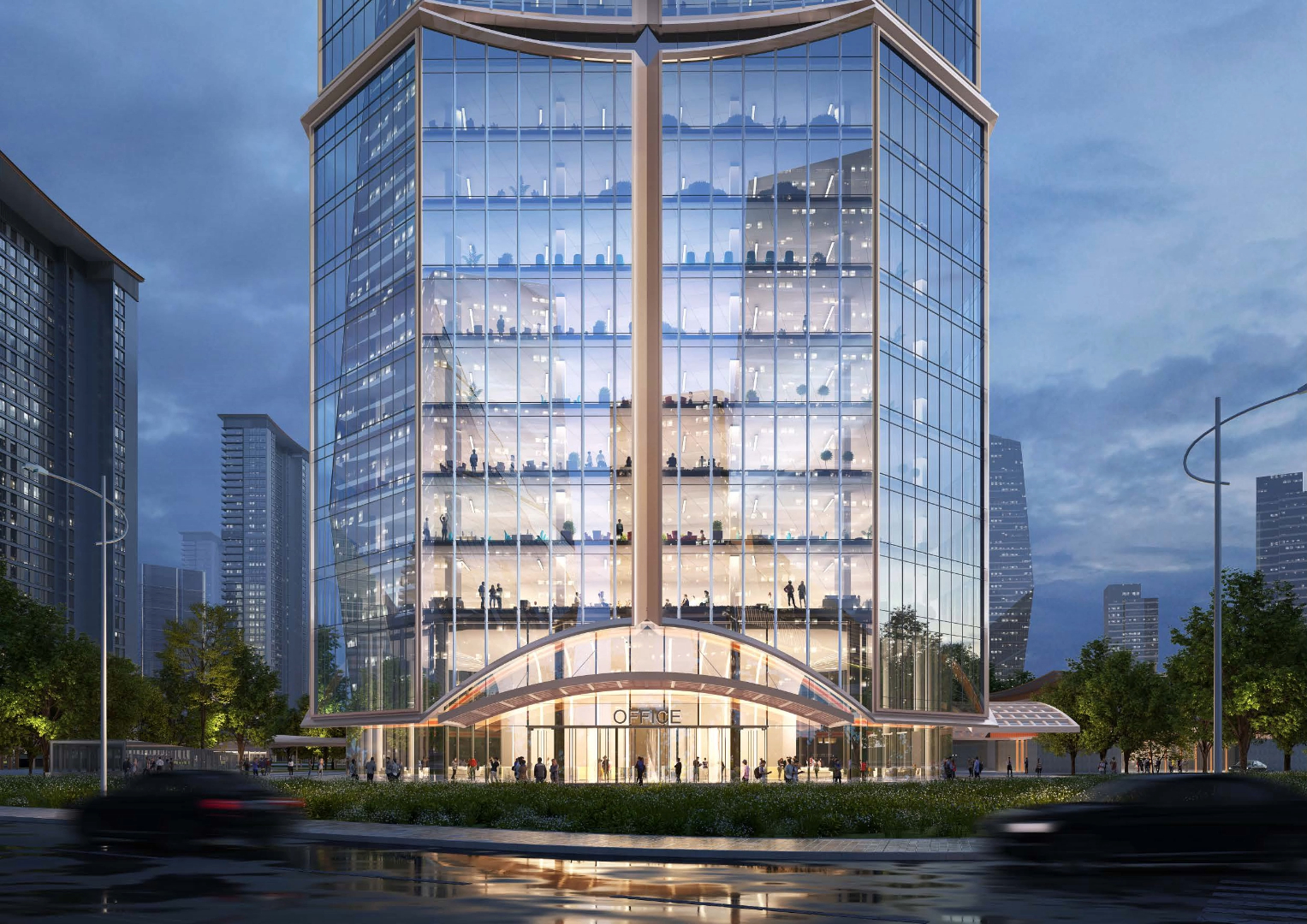 超高层竞赛 | 城市地标·八角玲珑·滨湖豪宅