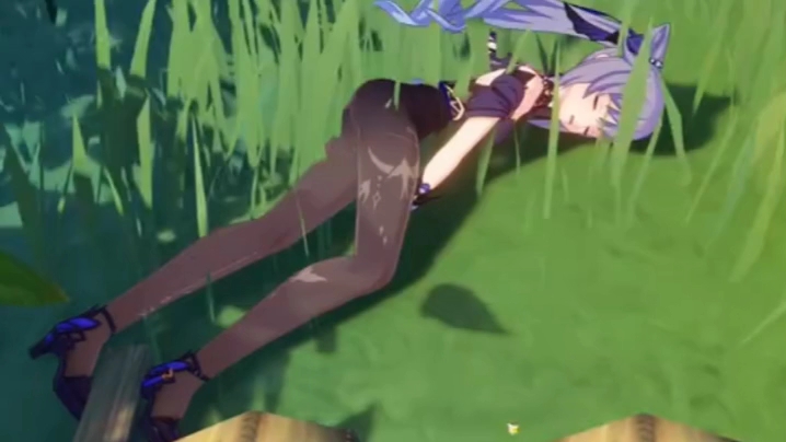 熟睡的刻晴被人玩弄