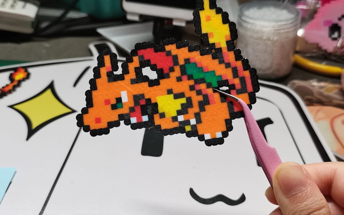 宝可梦拼豆图鉴 006 喷火龙 第一世代(进度6/151)