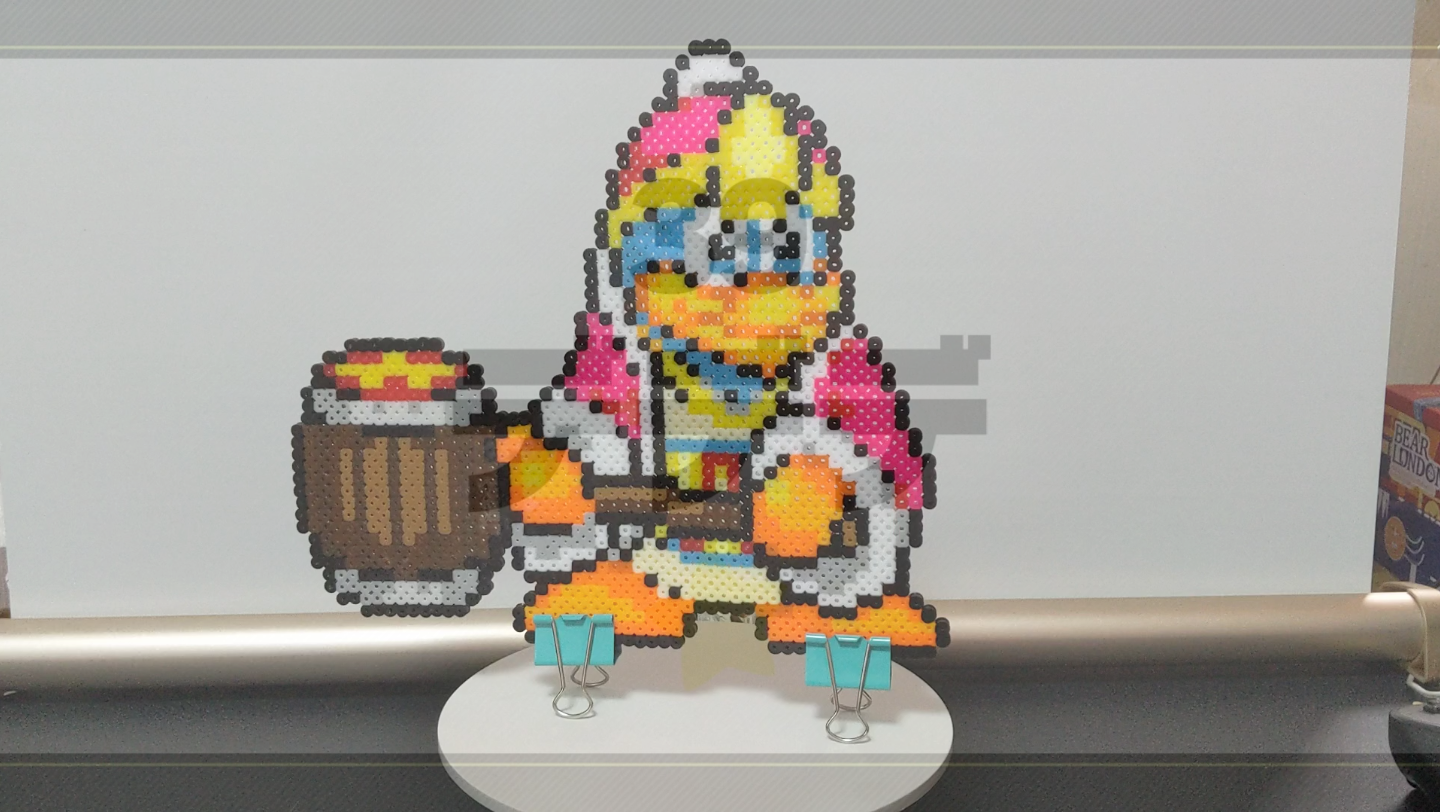 任天堂全明星大乱斗特别版全人物像素拼豆摆件 39号参战斗士 星之卡比