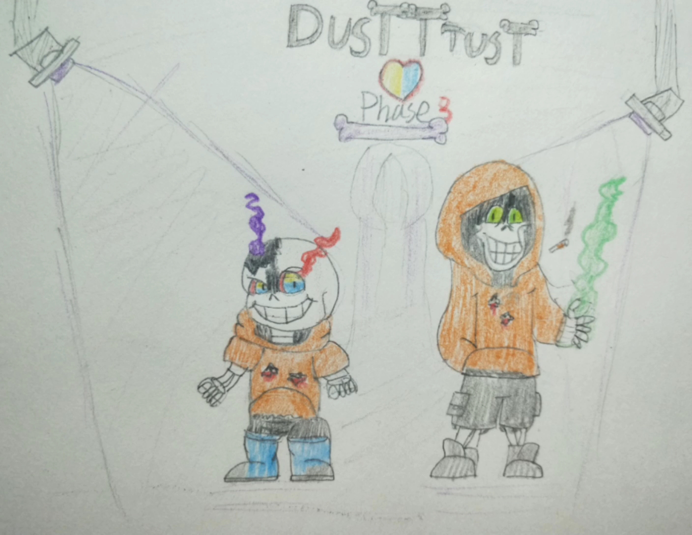 手绘dusttrustphase345粉祝贺