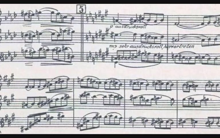 [图]【看总谱听音乐】Jan van Gilse - 为长笛、小提琴与中提琴而作 Trio for Flute Violin & Viola 1927