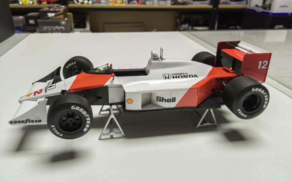 【f1赛车模型】12比例 免胶分色 麦克拉伦 mp4-4 完工(中)
