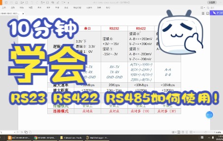 10分钟学会RS232 RS422 RS485如何使用哔哩哔哩bilibili