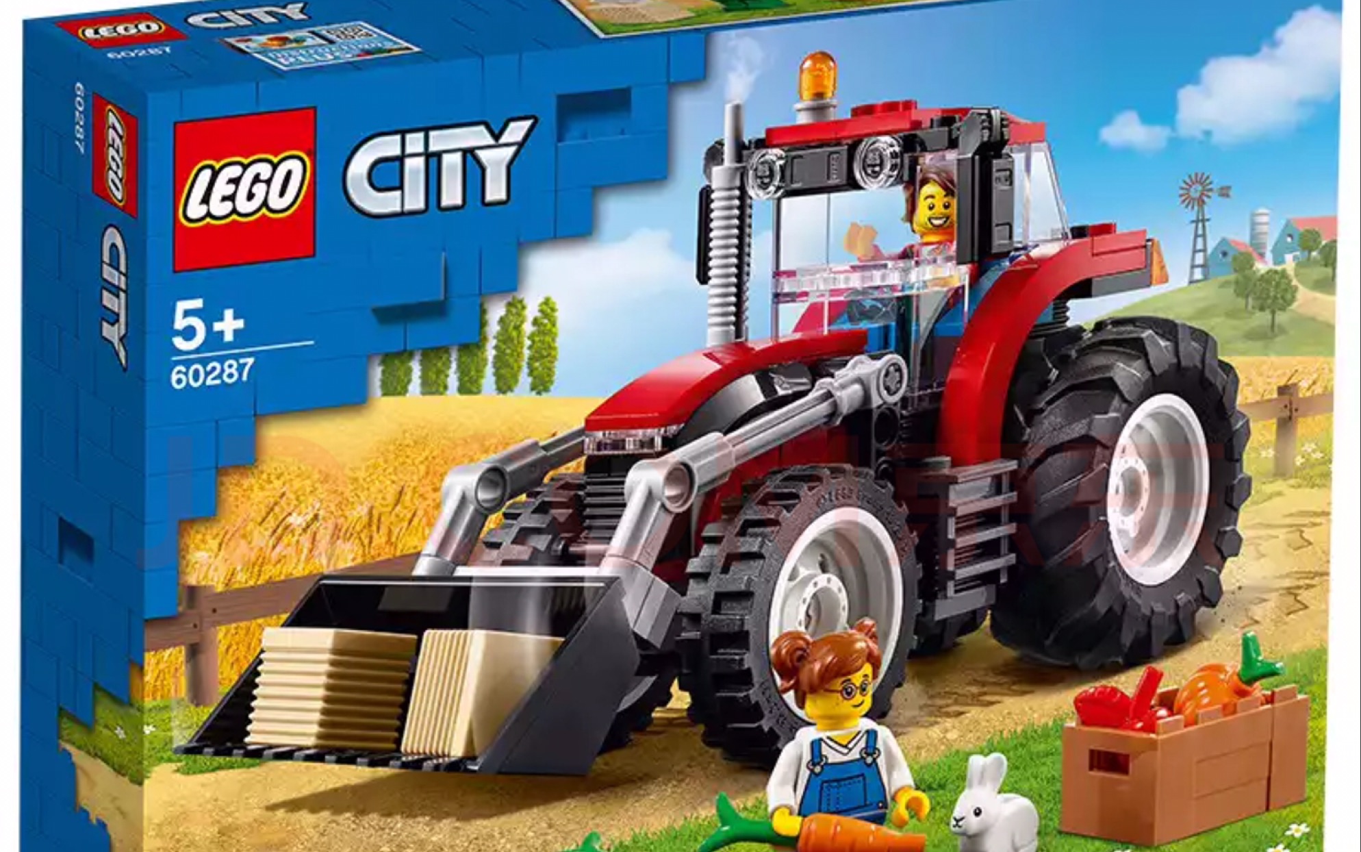 活动  乐高 lego 城市组 60287 拖拉机 2021年版速拼评测