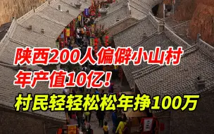 陕西仅200人的偏僻小山村，年产值10亿，村民轻轻松松年赚100万