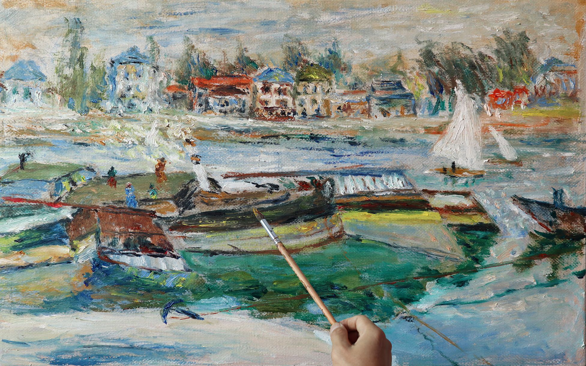 印象派的油画风景是如何完成的(16)?