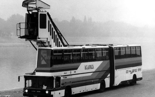 奇葩61廊桥与机场摆渡车结合的双层巴士61搬运neoplan尼奥普兰